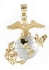 Picture of US Marine Corps USMC Half Dollar Size pendant 