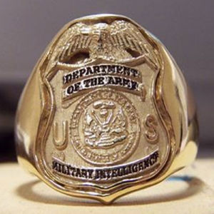 Picture of US Army Intel Police Military Ring