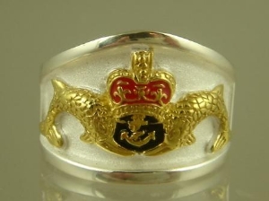 Picture of Royal Navy Submarine Dolphin ring