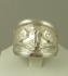 Picture of US Navy Submarine Dolphin Regulation Ring - Sterling