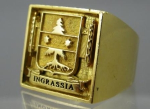 Picture of Ingrassia Coat Of Arms Family Crest Rings Pendants