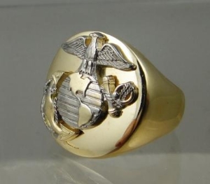 Picture of US Marine Corps USMC Custom Military Ring