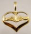 Picture of US Navy Submarine Dolphin Womans Pendant Sweet Heart