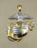 Picture of US Marine Corps USMC Quarter Size Metal Mold Pendant