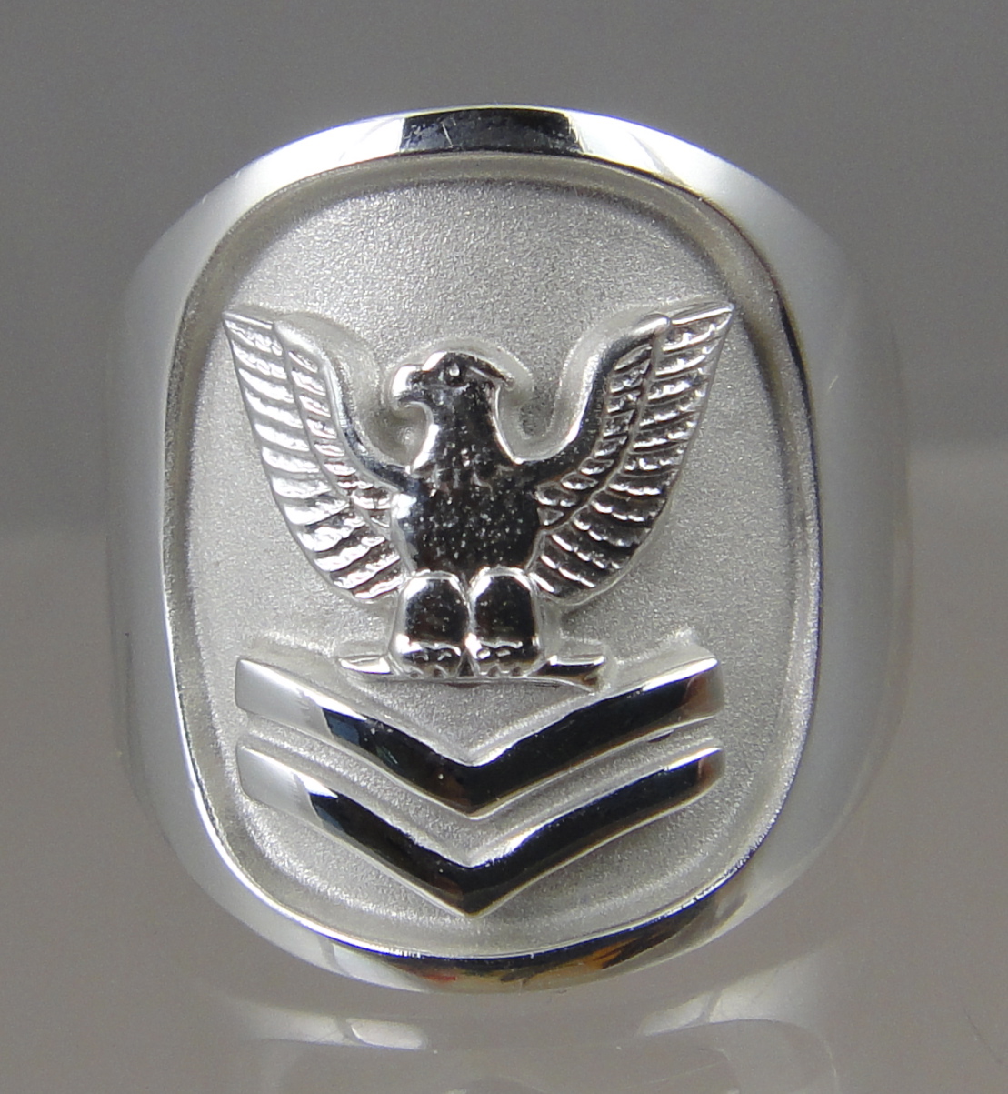 USNI Sterling Silver Insignia Key Ring at M.LaHart & Co.