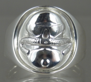 Picture of  US Marine Corps USMC Licensed Combat Diver Ring Sterling