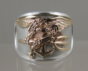 Picture of US NavyTrident UDT SEAL Ring Sterling silver