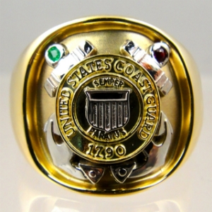 Sterling silver coast guard ring deals