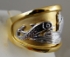 Picture of US Navy Licensed Submarine Dolphin Deep Wave Ring