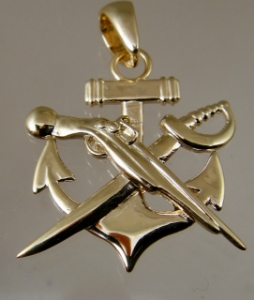 Picture of US Navy Special Warfare Combatant Craft Crewman SWCC Rate Pendant