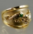 Picture of US Navy Submarine Dolphin Supply Officer Ring