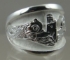 Picture of US Navy Submarine Dolphin Regulation Ring - Sterling