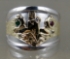 Picture of US Navy Submarine Dolphin Regulation Ring - Sterling