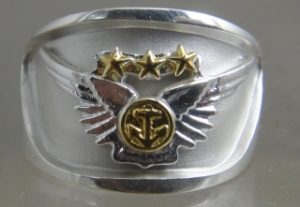 Picture of US Navy/ Marine Corps Combat Air Crew Ring official Navy/Marine Corps license