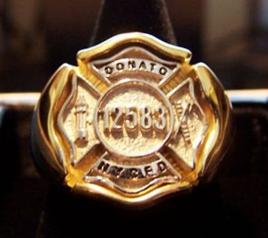 Picture of Firefighter New York City Rings