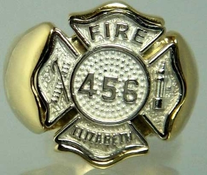 Picture of Firefighter Elizabeth NJ Rings