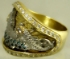 Picture of US Navy Submarine Dolphin Blue Diamond Ring