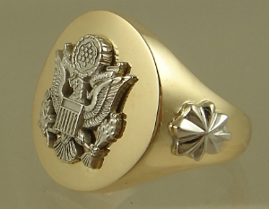 Picture of US Army Officer Military Ring Large