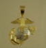 Picture of US Marine Corps USMC Quarter Size Metal Mold Pendant
