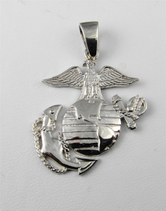 Picture of US Marine Corps USMC Quarter Size Metal Mold Pendant