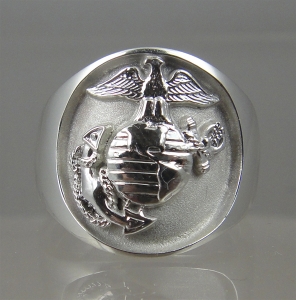 Picture of US Marine Corps USMC Classic Ring Sterling