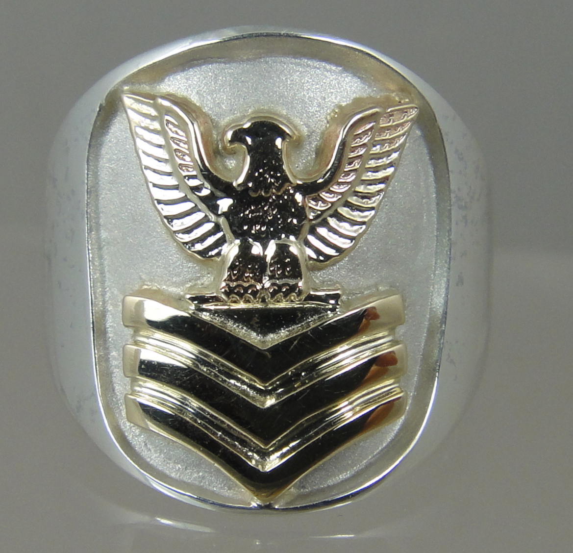 Navy Chief Petty Officers Ring Sterling Silver U.S 