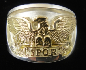 Picture of SPQR Roman Legion Eagle Ring 